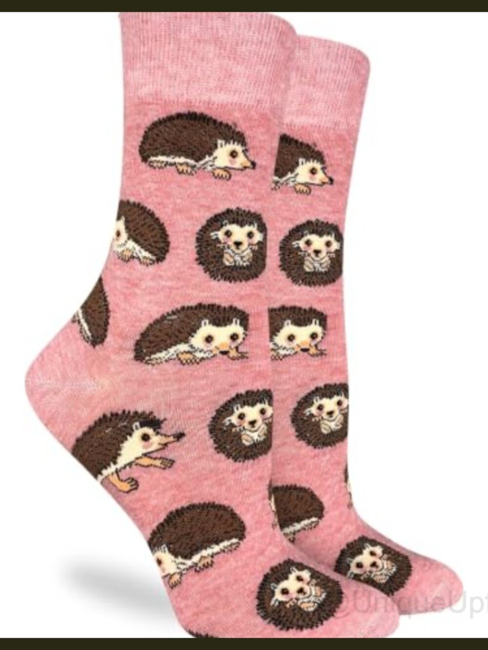 Cotton Blend Crew Socks Animal Print Mid-Calf Casual